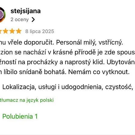 Maja - Utulny Blizko Prirody A Svahu V Krkonosich 3* 济泽罗河畔帕塞基